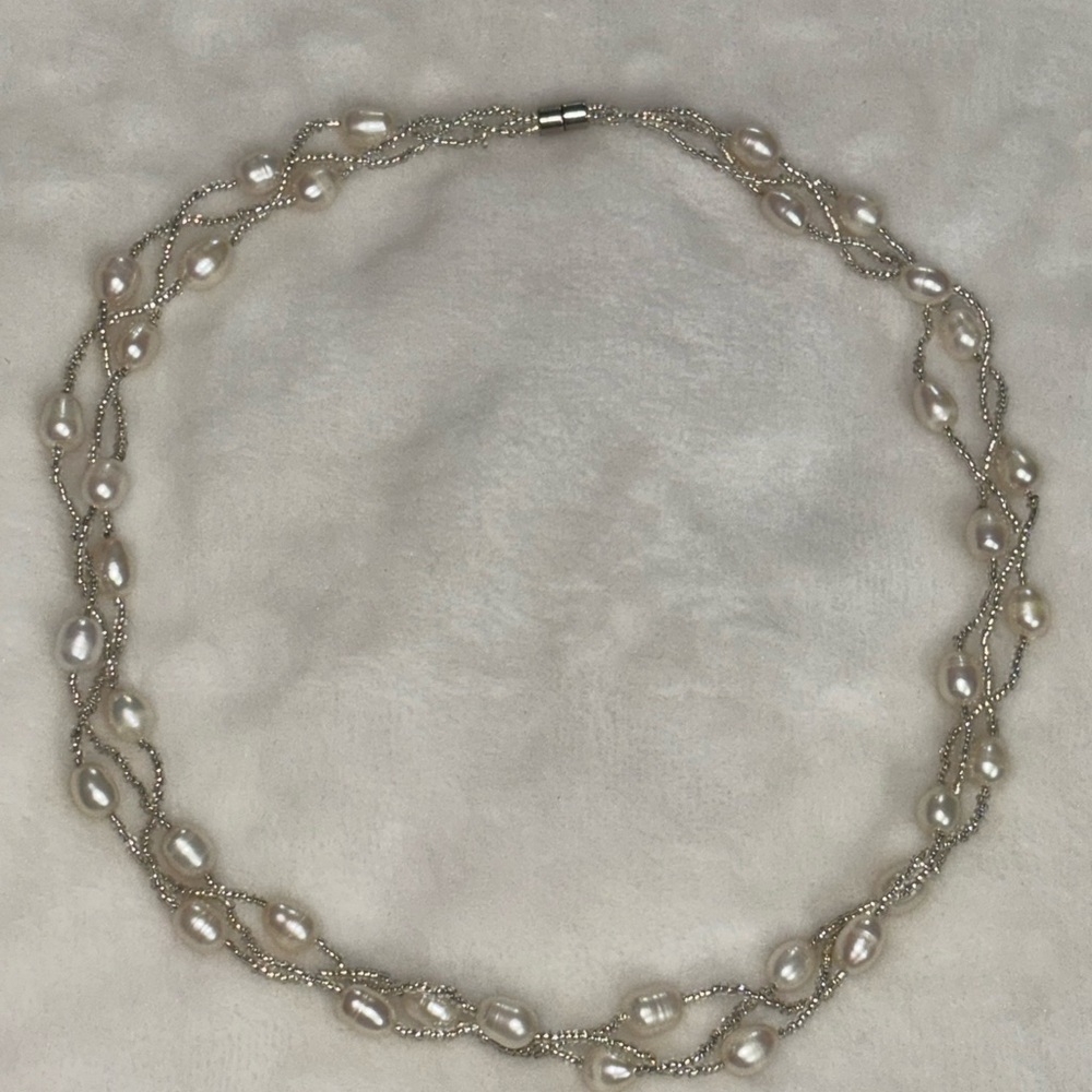 Fresh Water Pearl Magnetic Clasp Necklace